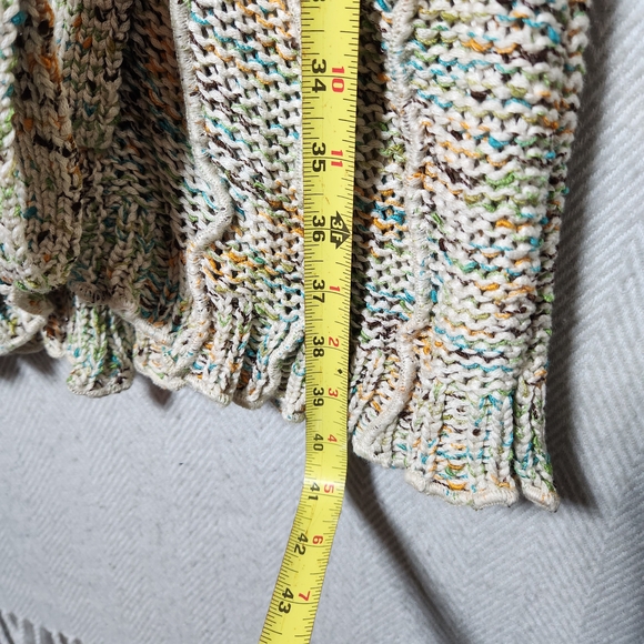 BCBGMaxAzria Womens XL Multicolor Long Duster Knit Cardigan - Picture 7 of 8